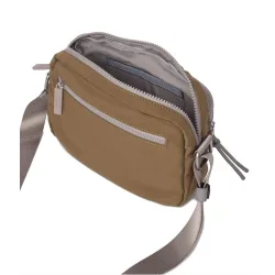 Bandolera pequeña de mujer con bolsillo frontal