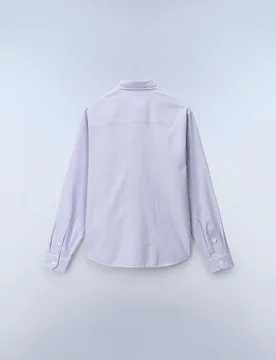 Camisa Oxford de popelín de hombre corte relaxed lisa - Napapijri - FashionsVida