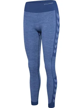 Leggings Mt Shine Seamless Mw Blue Indigo S - Hummel - FashionsVida