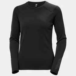 Women's Lifa Active Crew Lightweight Base Layer Black S - Black - Female