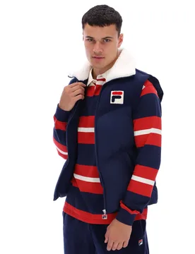 Rossy Corduroy Mix Puffer Gilet - XS - FILA - FashionsVida