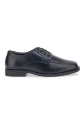 Scarpe Stringate Nere In Vera Pelle 01 40