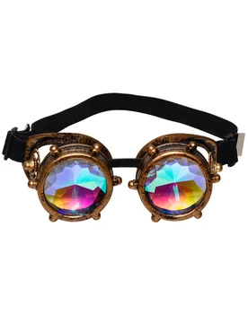 Steampunk-Brille mit Prisma-Gläsern Kostüm-Accessoire braun-bunt - BOLAND BV - FashionsVida