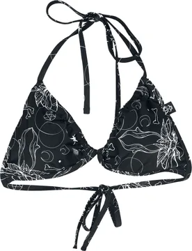 Gothic Bikini-Oberteil - XL bis XXL - für Damen - Größe XL - schwarz - Frauen - female - Gothicana by EMP - FashionsVida