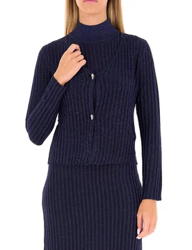 Cardigan in maglia BLU NOTTE XS - Kocca - FashionsVida