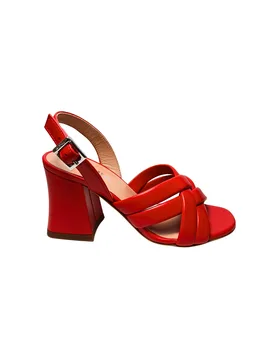 SA16017C9ENAP502 Donna Pelle Rosso - Pollini - FashionsVida