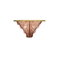 Culotte échancrée en dentelle