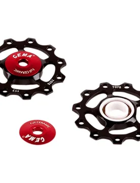 Set Di Pulegge Per Bicicletta Shimano/sram Full Ceramic Black / Red - Cema - FashionsVida
