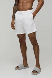 Herren Mittellange BM Autograph Badeshorts White Größe XL
