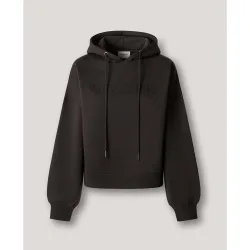Sudadera de mujer capucha con logo strass