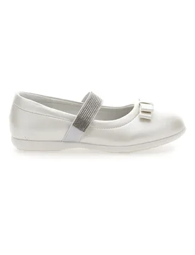 Ballerine Bianco Perlato Con Strass 522 33 - Energy - FashionsVida
