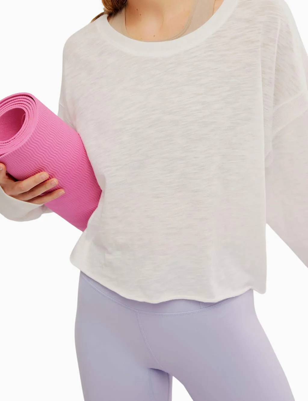 My Time Layer Cotton Rich Relaxed Top White female - FP Movement - FashionsVida
