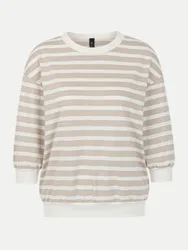 Cain Shirt mit Lurex-Ringeln Beige 42