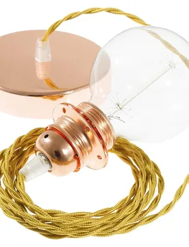 Cables Lampe Suspendue Pendel Pour Abat-jour Tm05 Diy 2 M Gold / Copper One Size - Creative - FashionsVida
