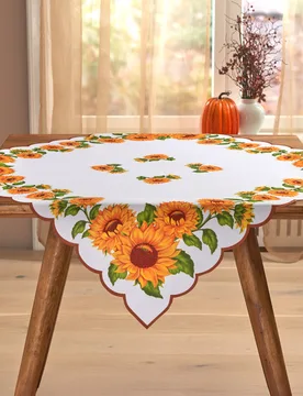 Schäfer Mitteldecke "Sonnenblumen" 85 x 85 cm Eldo - Schafer - FashionsVida