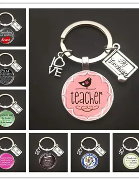 A great teacher holds the hand to open the heart contact heart keychain, love teacher, teacher's day gift. Thank you, teacher - Aliexpress - FashionsVida