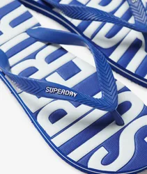 Superdry Herren Flip-flops im Vintage-stil Blau - Größe: S