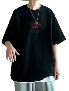 Anime Hellsing T-shirt Cartoon Vampire Alucard Skeleton Graphic T Shirts Tops Summer Men Women Vintage Manga Oversized Tshirt - Aliexpress - FashionsVida