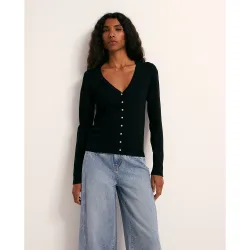 Sfera - Chaqueta punto cuello pico