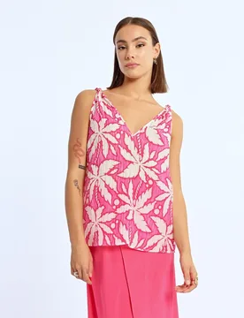 Top de mujer sin mangas estampado - Lili Sidonio - FashionsVida