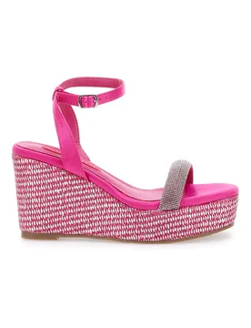 Sandali Fuxia Con Cinturino e Zeppa 10 cm 1402 40 - BETTYFLOWERS - FashionsVida