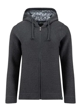 Weird Fish Chicoa Full Zip Macaroni Hoodie Size 10 - new-arrivals all new-arrivals womens women women all-womens women sweatshirts-hoodies women sweat - Navy - FashionsVida