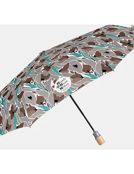 Paraguas plegable automático en tejido reciclado - Perletti - FashionsVida