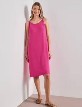 Knielanges Kleid mit Schnallendetail female Pink - Street One - FashionsVida