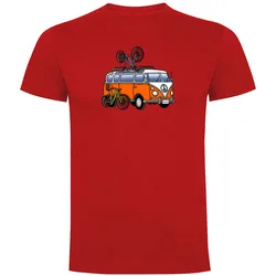 Maglietta A Maniche Corte Hippie Van Mtb Red