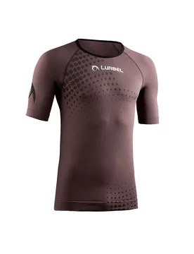 Maglietta A Maniche Corte Spirit Flux Cocoa / Black S - Lurbel - FashionsVida