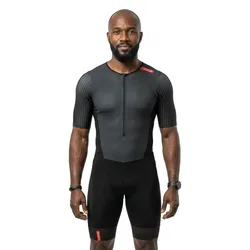 Eternal Aero Lc Short Sleeve Trisuit Black / Red L Men