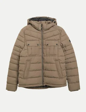 RED LABEL Jacke mit abnehmbarer Kapuze Braun 3XL - S. Oliver - FashionsVida
