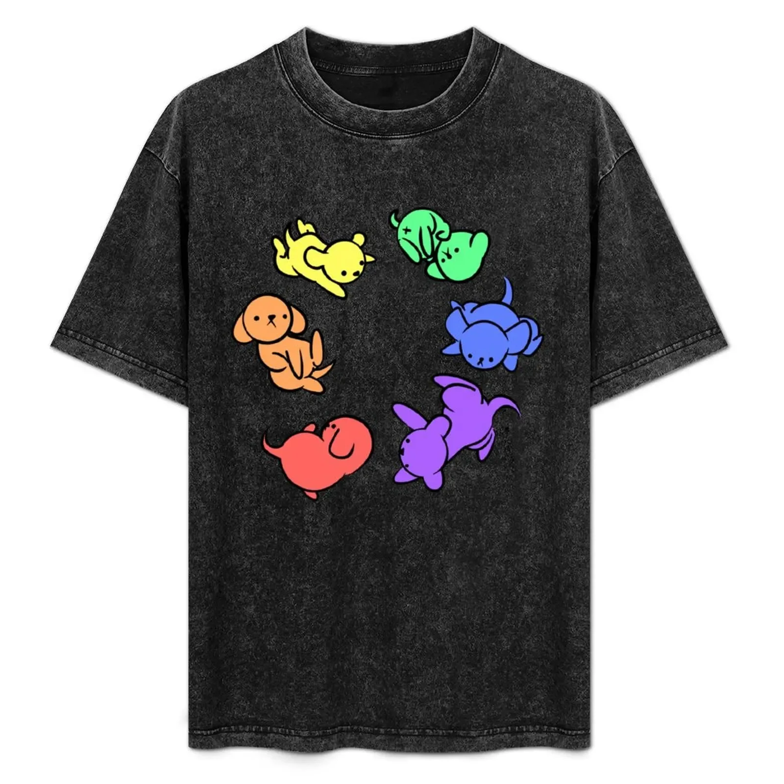 Rainbow Puppies Loop T-Shirt Sport Basic Moisture Wicking Tee - Aliexpress - FashionsVida