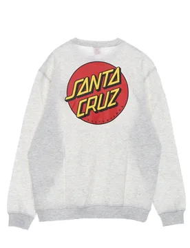Felpa Girocollo Uomo Classic Dot Chest Crew Athletic Heather - Santa Cruz - FashionsVida