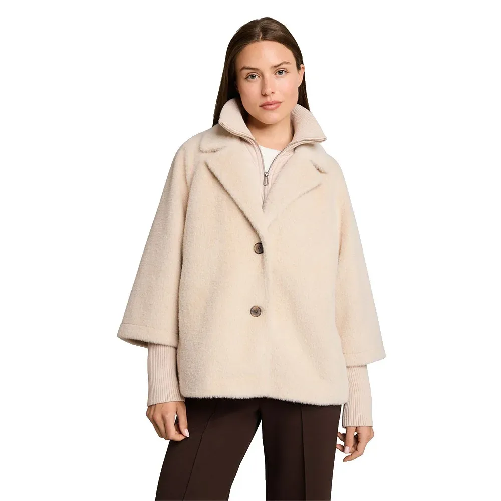 Giacca Cosy Cape Cold Beige M - Tom tailor - FashionsVida