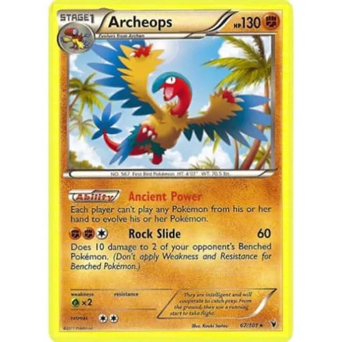 Pokemon Noble Victories 67/101 Archeops - Pokémon - FashionsVida