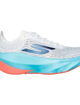 Scarpe Da Running Skx Aero Tempo White Textile / Turquoise / Coral Trim EU 38 - Skechers - FashionsVida
