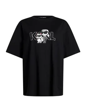 Camiseta Mujer Negro M,S,XS Mujer - Lagerfeld - FashionsVida