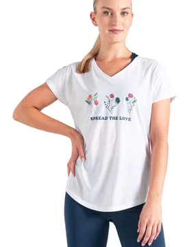 Calm camiseta montaña manga corta mujer Blanco (16) - Dare2b - FashionsVida