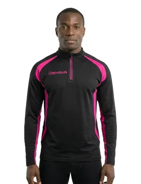 Running Long Sleeve T-shirt Black / Fuxia 2XL Men - Givova - FashionsVida