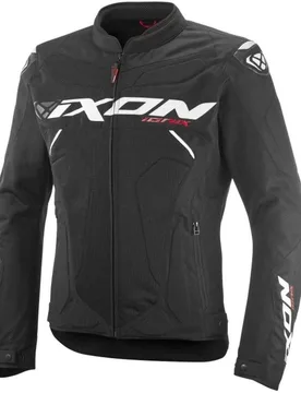 Giubbotto Moto Estivo IONIX Nero Bianco taglia 3XL - Ixon - FashionsVida