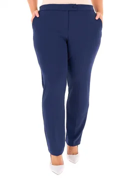 Pantalone elasticizzato BLU NAVY 52 - RINASCIMENTO CURVY - FashionsVida