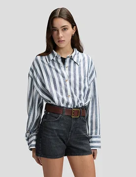 Loose Shirt Rivet Navy Größe L female - Lee - FashionsVida