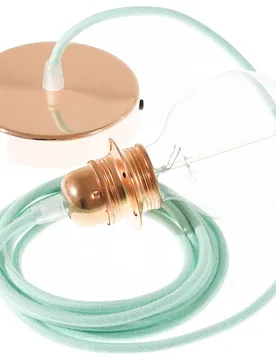 Cables Lampe Suspendue Pendel Pour Abat-jour Rc34 Diy 2 M Milk / Mint / Copper One Size - Creative - FashionsVida