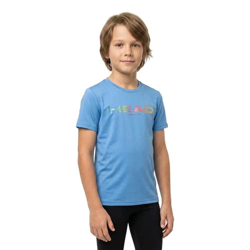 Rainbow Short Sleeve T-shirt Airforce Blue 128 cm - Head Racket - FashionsVida