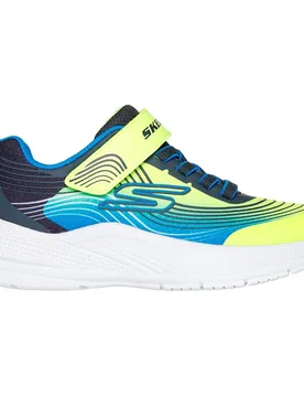 Sneaker Microspec Advance Yellow&Blue Textile / Synthetic / Charcoal Trim EU 33 - Skechers - FashionsVida