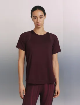 Camiseta de manga corta con mesh de training de mujer - Boomerang - FashionsVida