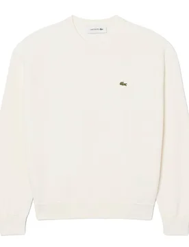 Relaxed Fit Crew Neck Sweater White 36 Damen - Lacoste - FashionsVida