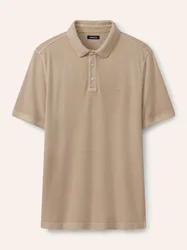 Überfärber Polo, normale Größen, Farbe Beige, 62/64, atmungsaktive Baumwolle komfortabel durch Elasthan Herren