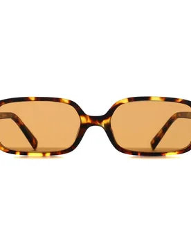 Women's Rectangle Honey Havana Brown MU11ZS Sunglasses - Brown - Size: One Size - Miu miu - FashionsVida